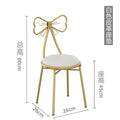 Makeup stool backrest bedroom makeup chair popular chair dressing table stool manicure chair butterfly light luxury dressing stool