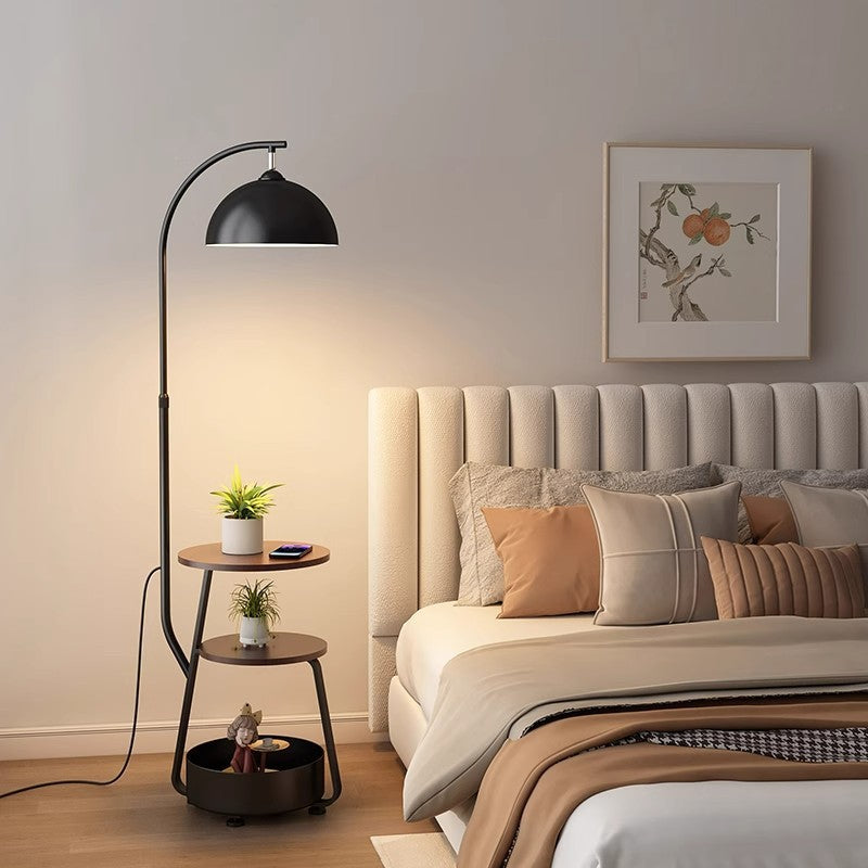 Floor lamp 2025new arrival cream style living room fishing lamp sofa side table all-in-one bedroom floor lamp table lamp