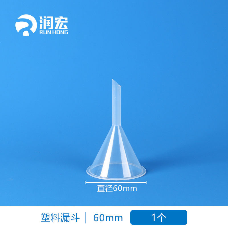 Plastic funnel 60mm90mm triangular funnel conical funnel chemical experiment filter funnel large quantity discount
