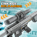 new product barrett electric water gun burst flash continuous fire linked reloading sniper gun large capacity toy water gun