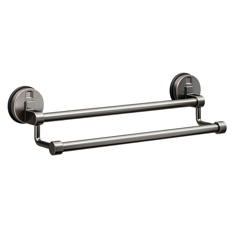 Suction cup bathroom towel rack, punch-free wall-mounted storage rack, bathroom towel double pole, restroom storage rack