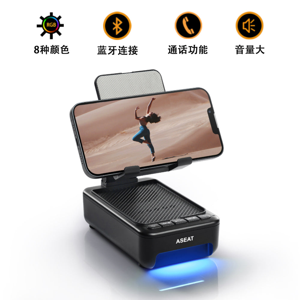 supply f19 portable mobile phone holder bluetooth audio desktop bedside anti-slip live broadcast lazy holder