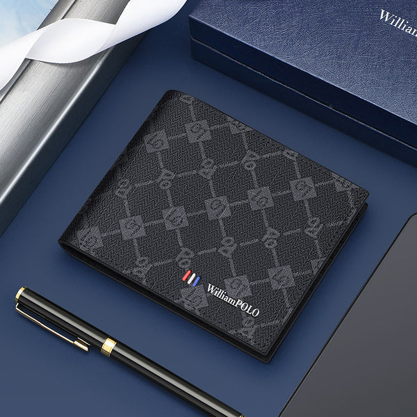 Emperor Paul Men's Wallet Short Wallet Large Capacity Multi-Card Position Card Bag Fashion Casual Wallet Men's Wholesale