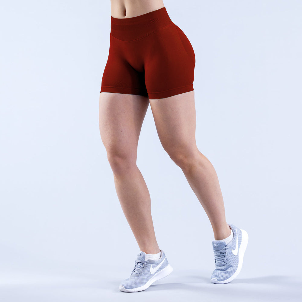 Best sellingdfyne original 28-color three-section waist pleated hip lift low-waist fitness seamless three-quarter pants yoga shorts for women