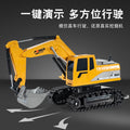 six-way alloy remote control excavator kids toys electric sound and light artificial engineering vehicle excavator model toys