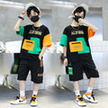 Boys' summer outfit set:  new summer collection - lightweight, sporty, and trendy styles for older boys