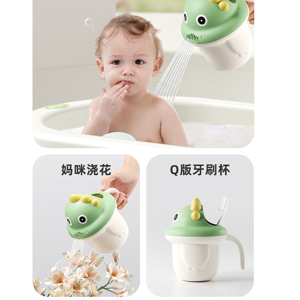 1 cartoon shampoo cup kids shampoo cup dinosaur shampoo spoon baby bath water scoop plastic baby water scoop