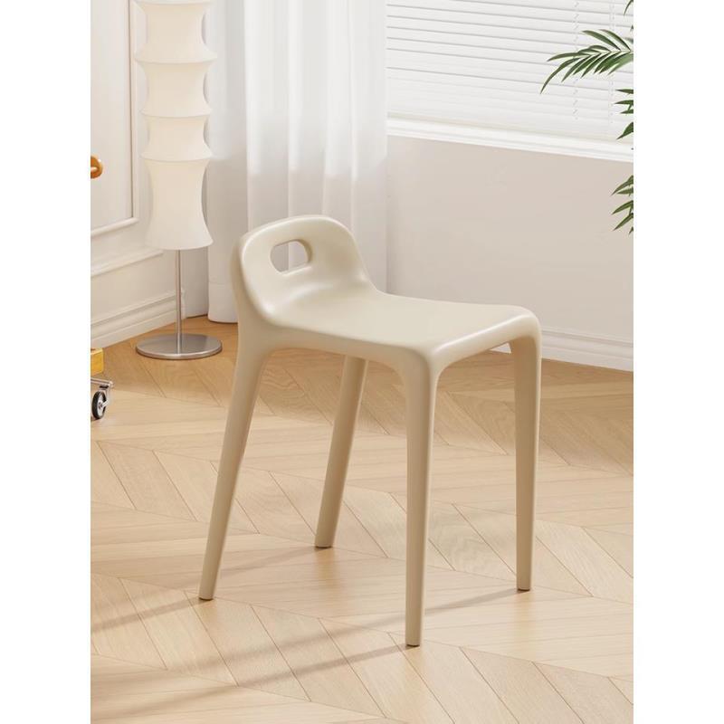 Modern minimalist home chair - restaurant spare thickened plastic chair - dining table chair stool - stackable plastic stool