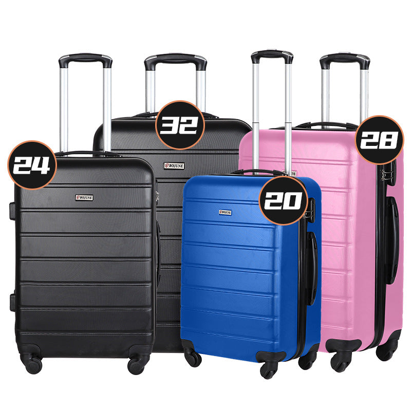 New abs business boarding case strong anti-theft large capacity password box 20/24/28 inch universal wheel suitcase