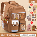 Large brown + free pendant + watch + card holder + 9-piece set + pen case