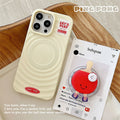 Magnetic solar case for apple 16 pro - ping pong phone case with iphone 13 badminton stand protective cover