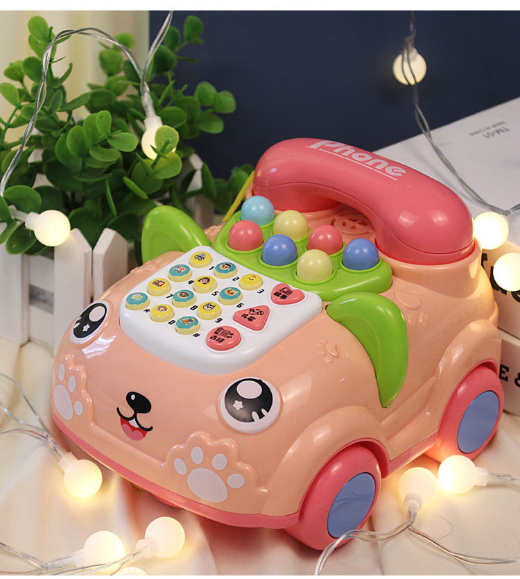 Wholesale children's multifunctional story phone - realistic landline, baby educational early learning toy with musical car