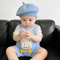 New arrival cartoon stylishstripes short-sleeved one-piece new arrival boys outwear k-stylecute clothing bag outing clothing one-piece