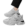 Popular men's shoes winter youth mesh sneakers running boys trendy brand black warrior dad shoes to increase height