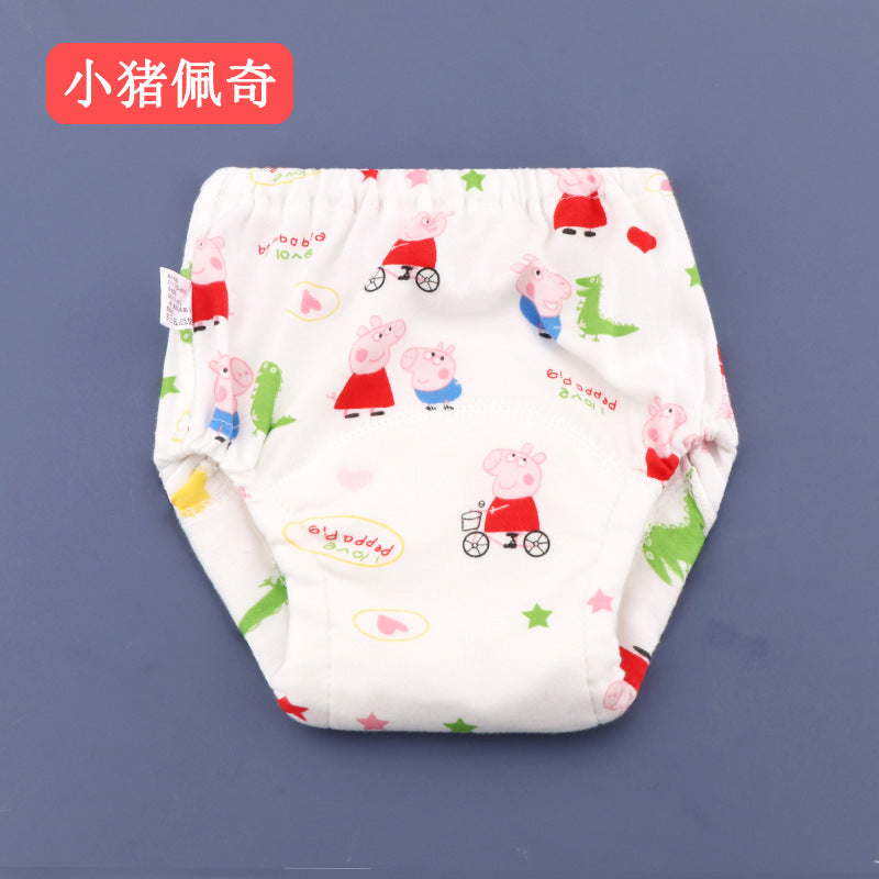 Baby potty training pants summer baby boys diaper pants baby girls diaper pants gauze diaper pocket practice learning pants