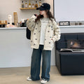 Girls' spring/autumn jacket -  new stylish kids' hooded sweatshirt - spring cardigan for girls (mid-to-large size)
