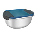304 stainless steel airtight kimchi container - oval kitchen refrigerator organizer, food storage box, lunch box