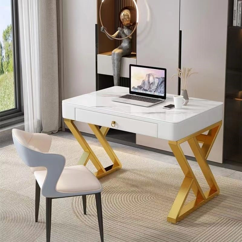 Slate desk accessible luxury modern italian computer desktop table for home simple office desk bedroom workbench study table