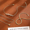 European and american cross-border fine classic ball chain anklet easiest for matchsummer jewelry cross-border stainless steel anklet jewelry
