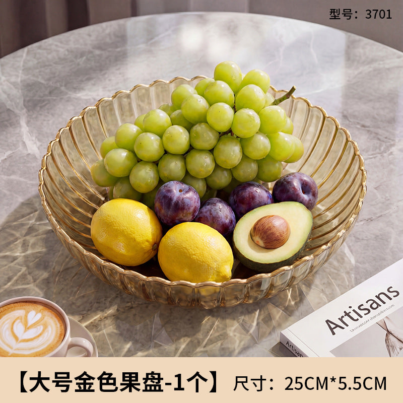 For home plate small creative living room fruit plate accessible luxury good-looking coffee table snack plate melon seeds peanut candy plate