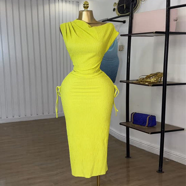 European and American  women's clothing 2025 summer new temperament diagonal collar short-sleeved top high waist strap skirt set