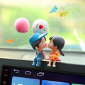 Car couple kissing doll ornament cartoon figurine car cute dashboard creative ornament car interior decoration