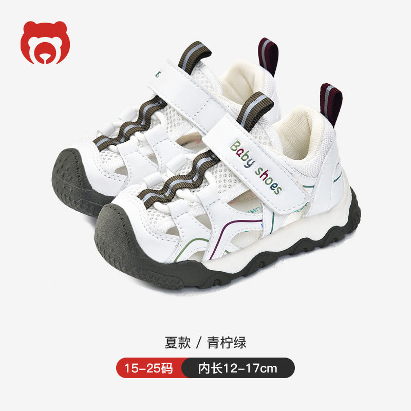 Toddler shoes for boys, summer sandals, infant soft-soled functional cartoon shoes, baby shoes for ages 1-3, children's shoes