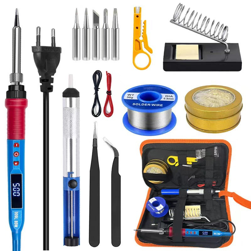 Cross-border special supply of digital display electric soldering iron 80W909L constant temperature adjustable temperature iron experimental computer welding electric iron sleeve