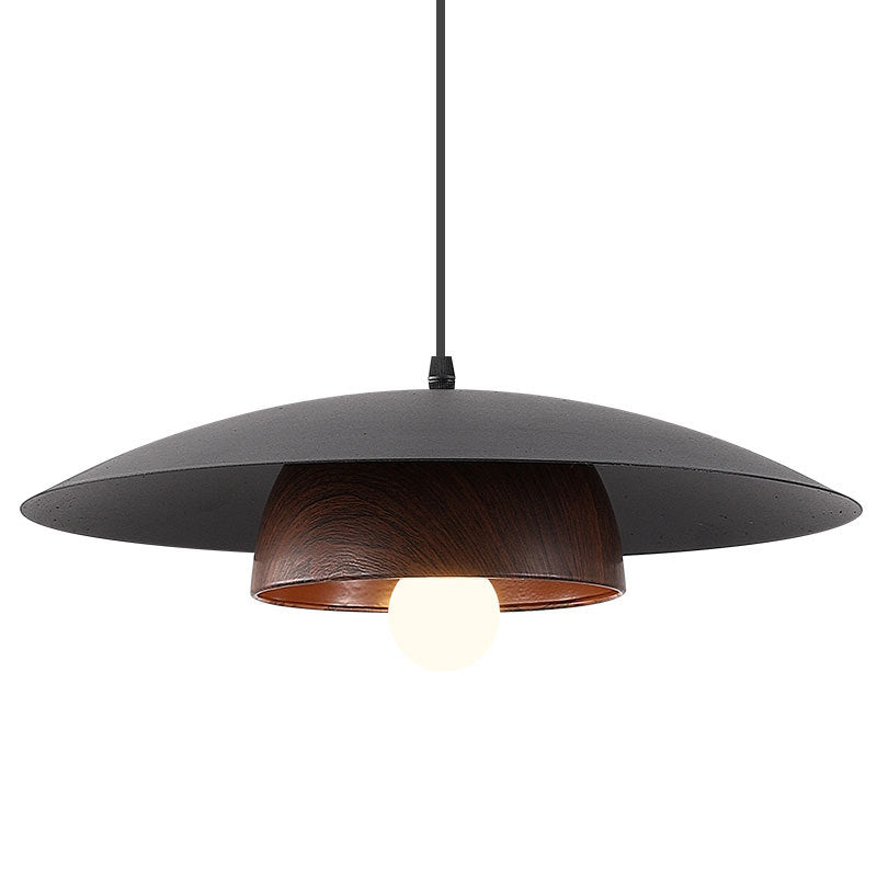 Medieval style walnut pattern chandelier modern simple living room dining room bedroom decorative lighting industrial style personalized lighting