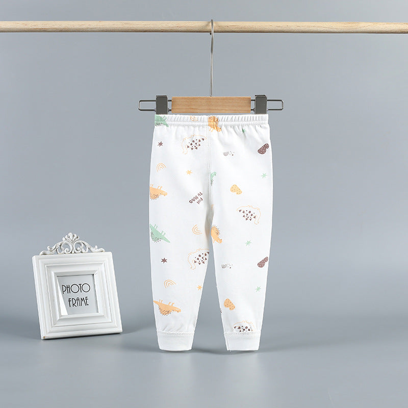 Baby long johns newborn baby pure cotton open crotch pants girl spring & fall thin inner wear single boy bottom pants
