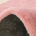 Imitation rabbit fur round carpet cat feeling floor mat hanging basket bedroom white ins bedside living room stuffed round mat