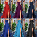 solid color european and american bridesmaid dresses long slimming off-the-shoulder best friend  fashion bridesmaid evening gowns