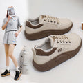 Xq5801 new 2025 spring casual sneakers, chunky sole height increasing shoes, korean style athletic women's shoes, student street style trend