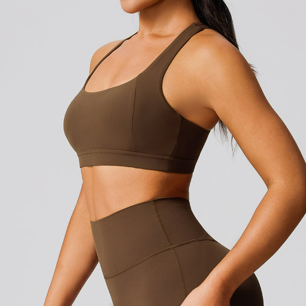 cloud-sensing i-shaped sports vest for women, push-up bubble wrap yoga bra, outdoor running, high-intensity sports intimates