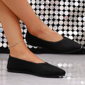 fashion pointed toe flatsflatssummernew arrivalexportplus size soft bottom shoes plaidflats shoes stripes feet