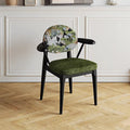 Italian normcore solid wood dining chair medieval style new arrival chair genuine leather casual restaurant backrest fabric chair dining table chair