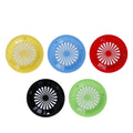 Round hollow basket drain basket picnic food placement tray barbecue tray holder drain basket plastic hollow dinner plate cross-border
