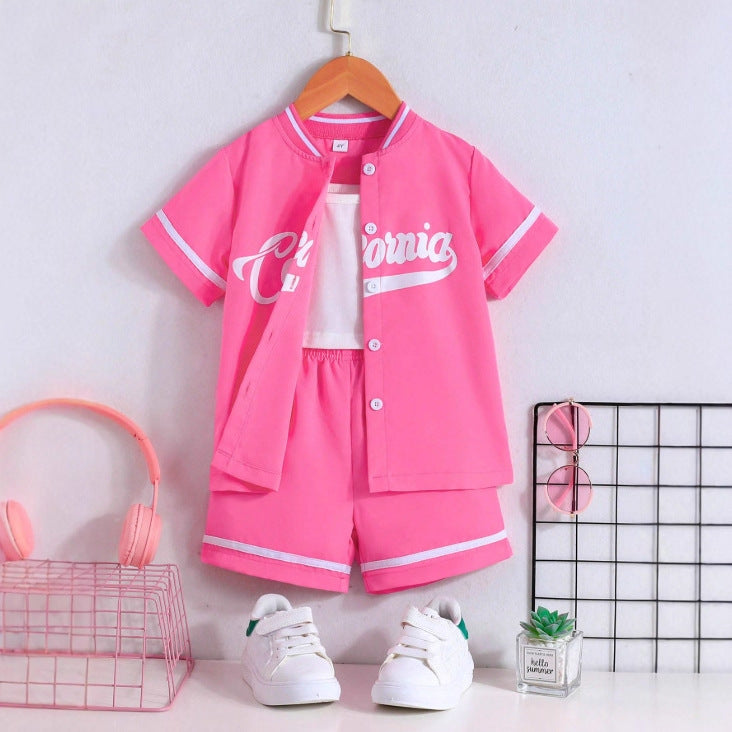 new arrival casual girls' three-piece set - direct from the manufacturer