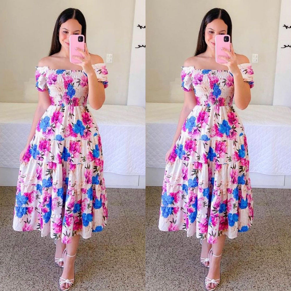spring/summer new arrivals:  cross-border fashion - european & american style dresses, artistic french-inspired fresh prints, trendy women's apparel