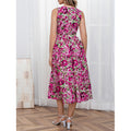 listing: new  women's elegant & stylish floral sleeveless dress