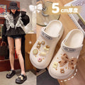 Thick sole crocs women's summer nurse heightenednon-slipsweet fairy style baotou sandals women's outwear ins trend