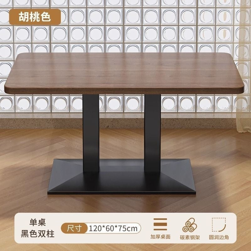 Commercial restaurant tables and chairs breakfast restaurant snack noodle shop long table milk tea barbecue restaurant one table four chairs combination dining chair