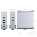type-c3.2 docking station dual high-definition different display dp reading gigabit network port vertical desktop 15-in-1 expansion