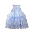 Girls' dress  summer new arrival: ethereal french gradient feather gauze princess dress
