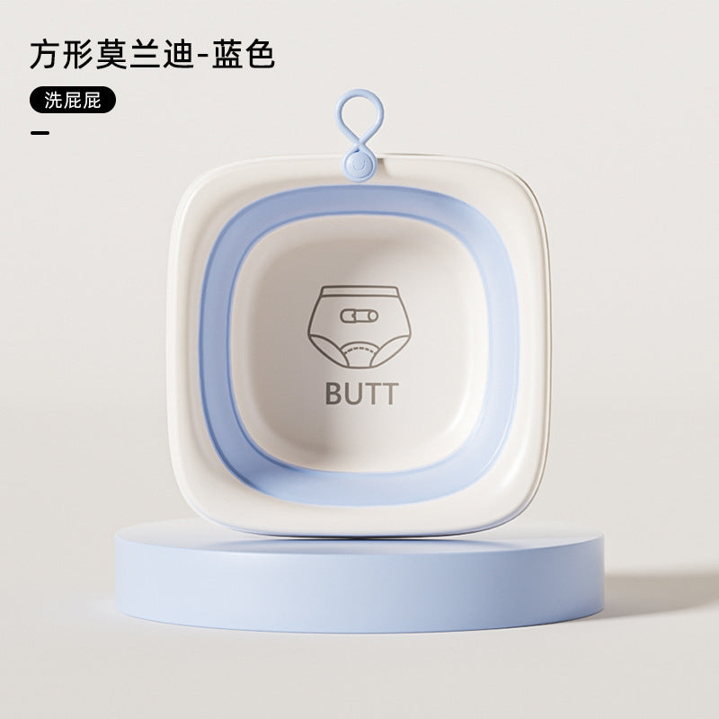 Thickened kids foldable washbasin baby washbasin for home baby foot wash pp basin kids wash basin