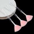 Fan-shaped powder brush, pink bristle fan-shaped brush, essential oil brush, fruit acid brush, powder bristle fan-shaped facial mask brush, essence water brush