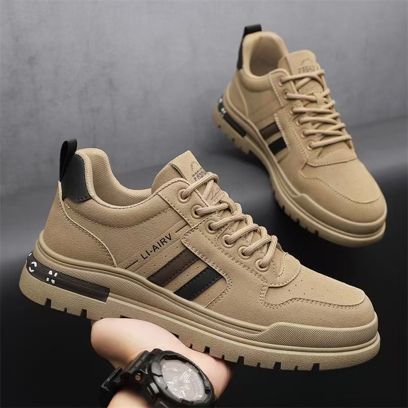 2026 spring new trendy skate shoes: ultra-lightweight men's sneakers, minimalist, breathable, comfortable, chunky sole, versatile, lightweight workwear style