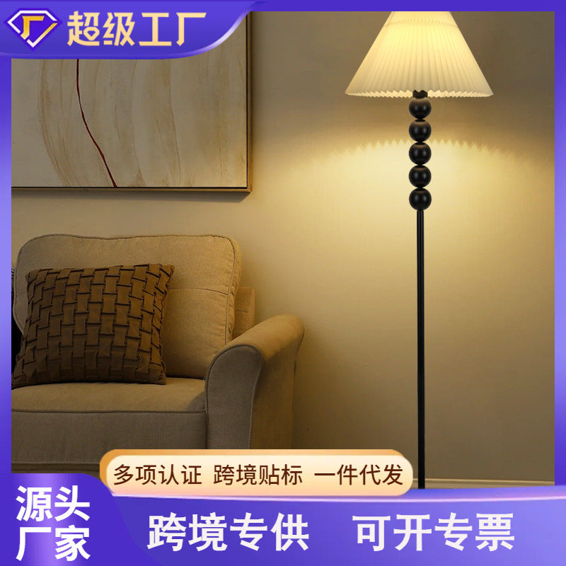 [Cross-border supply] Floor lamp Nordic pleated living room sofa decoration ambient light eye protection bedroom bedside lamp