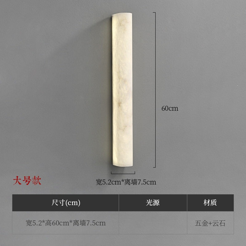 accessible luxury designer marble wall lamp bedside postmodern casual bedroom living room background atmosphere lamp
