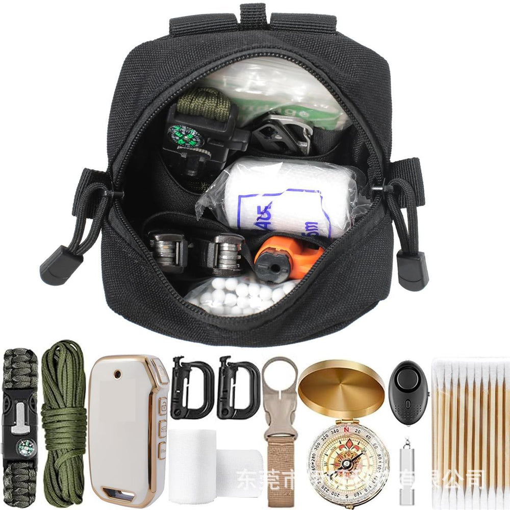 Tactical waist pack small medical kit edc tool pouch coin card holder molle attachment utility pouch